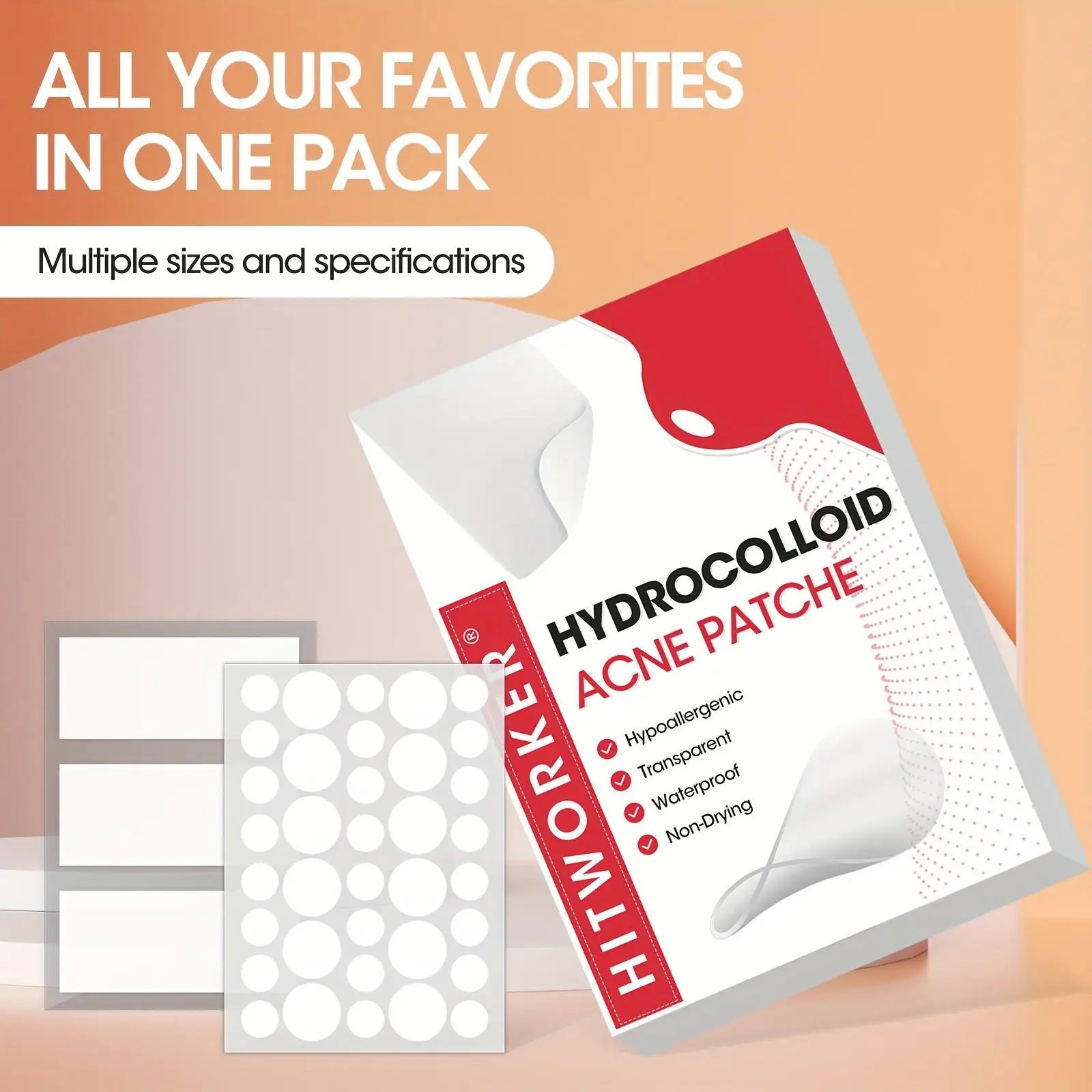 585/390/195 Colloidal Acne Patch - Covering Acne and blemishes, Soothing and Healing Skin, Round and Oversized Spot Stickers Oasis Select