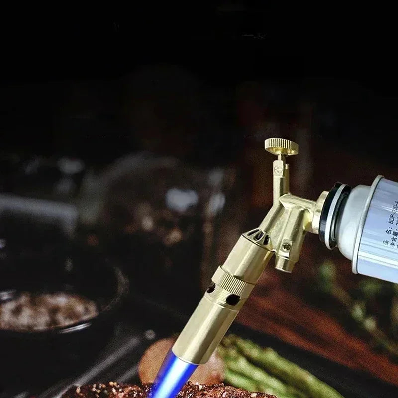 Outdoor Welding Gas Torch Flame Butane Burner Camping BBQ Lighter Flamethrower Kitchen Supplies Welding Equipment Oasis Select