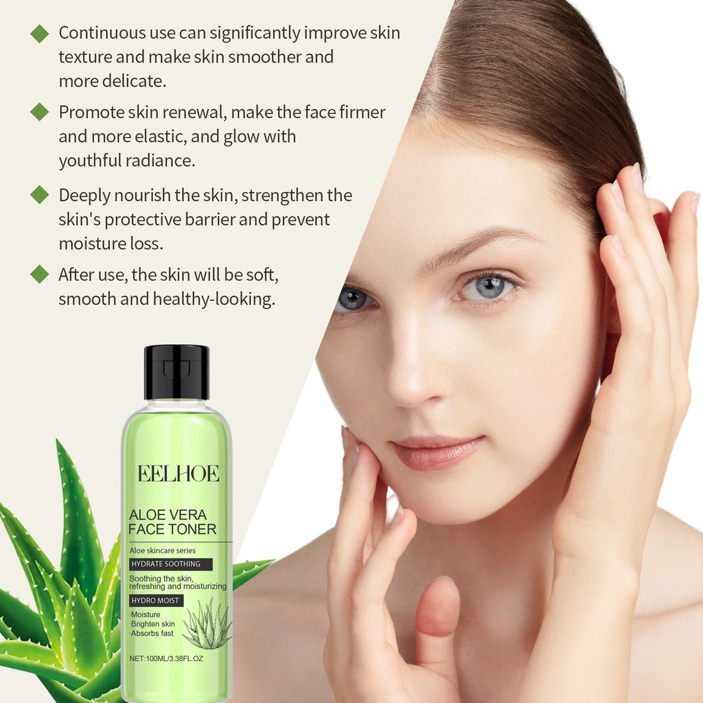 100ml Aloe Vera Toner Tonic Hydration Oil Control Refreshing Rejuvenation Smooth Facial Moisturizing Toner Serum Skin Care New Oasis Select
