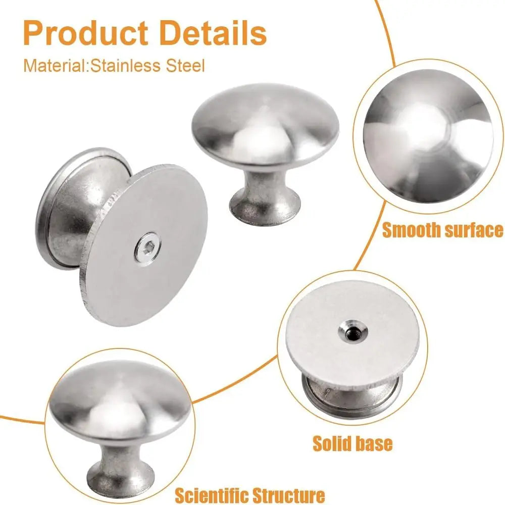 Stainless Steel Self-Adhesive Drawer & Cabinet Knob