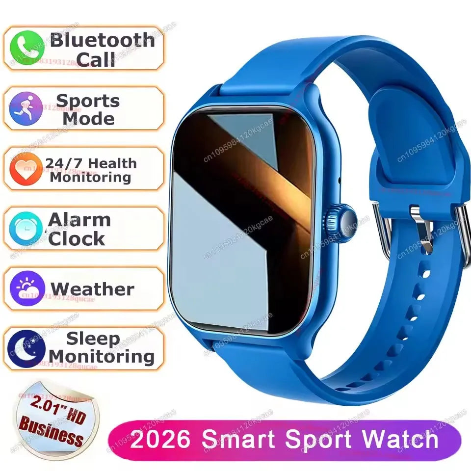Ola Esporte 2.01" Smart Watch – Bluetooth Calls & Fitness Tracker