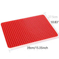 Silicone Multifunctional Barbecue Pizza Mat Pyramid Microwave Oven Baking Tray Tray Board Kitchen Baking Tray Mold Oasis Select Red 1PC