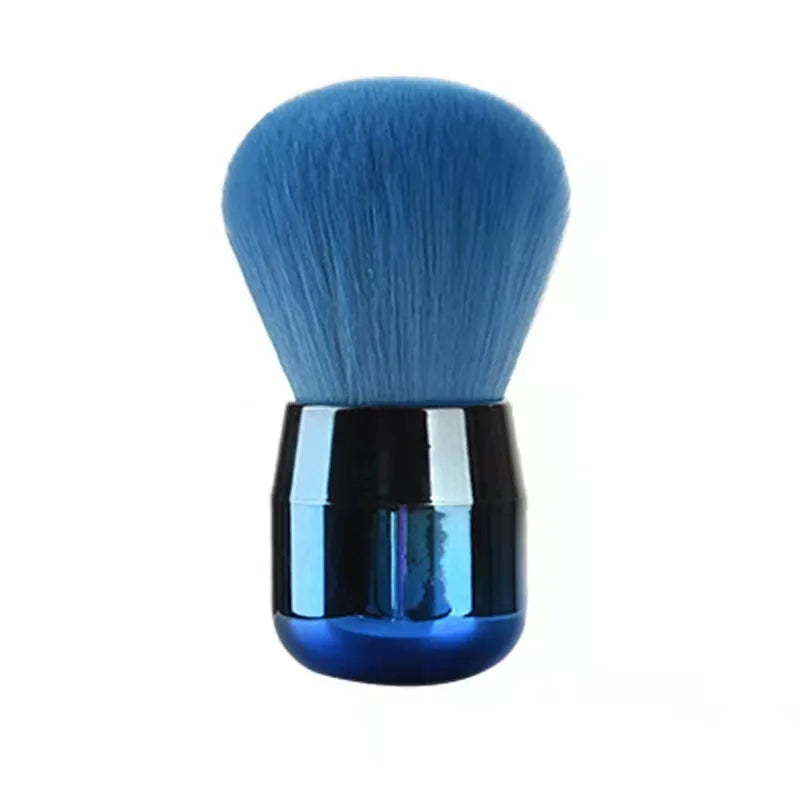 Round Nail Dust Brush Large-sized Remove Nail Dust Brushes Acrylic UV Gel Polish Powder Cleaning Tool Manicure Accessories Oasis Select Dark Blue