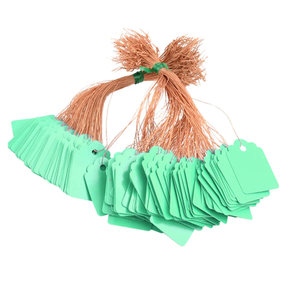 100pcs Waterproof Plastic Plant Hanging Tags | Garden Labels Garden Plant Labels Oasis Select Green