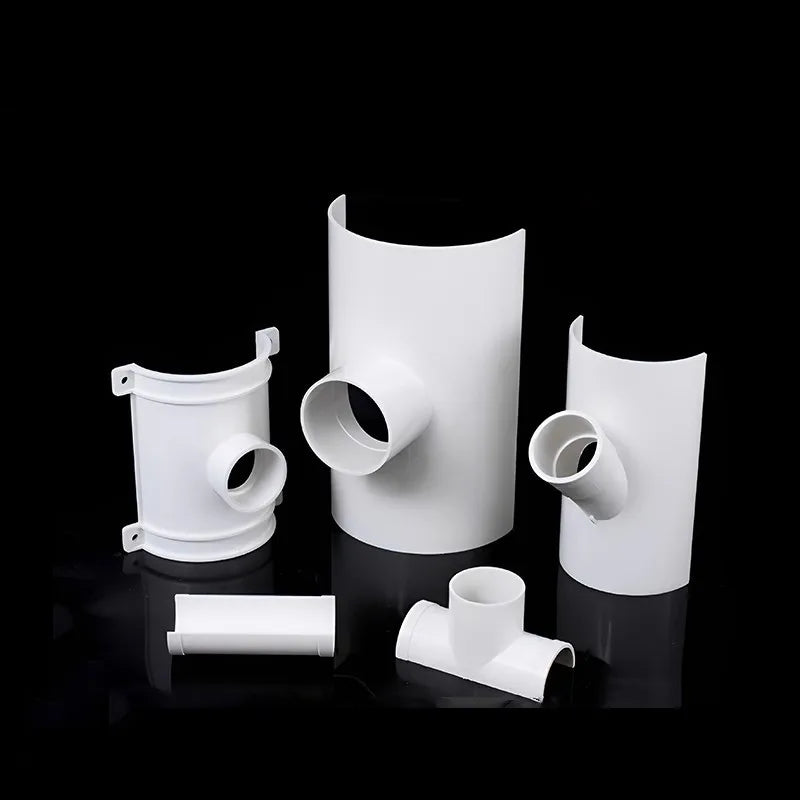 PVC Open Tee Pipe joint Repair Patch Drain Pipe Adapter Tube Connectors for Home Outdoor Industrial Plumbing Accessories Oasis Select