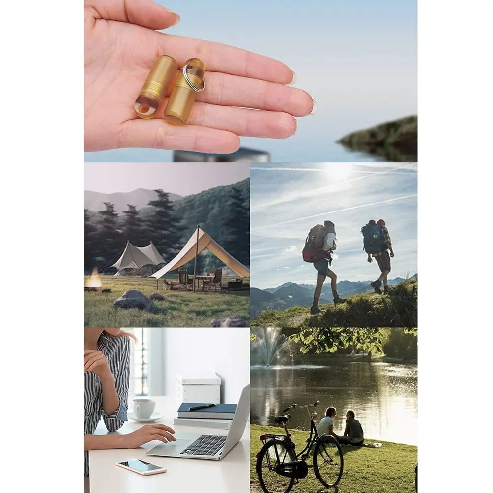 Small Size Hanging PEI Bottle Portable Waterproof Mini Pill Box Heat-resistant Multifunctional Emergency Pill Container Camping Oasis Select