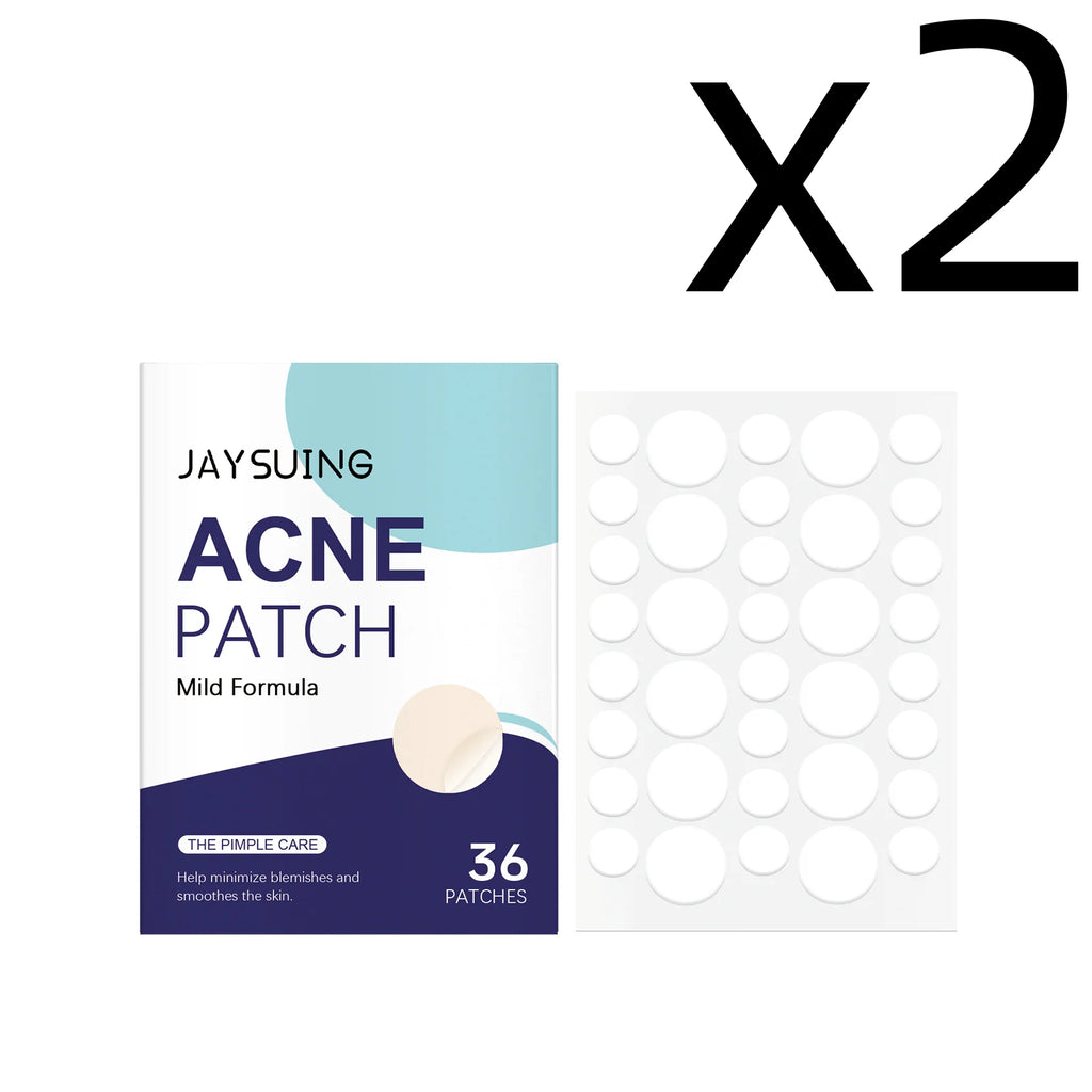 Jaysuing Pimple Patches Fast Soothe Relieve Red Swell Help Repairing Skin Barrier Conceal Facial Blemish Breathable Acne Patch Oasis Select 36pcs Boxed X 2PCS