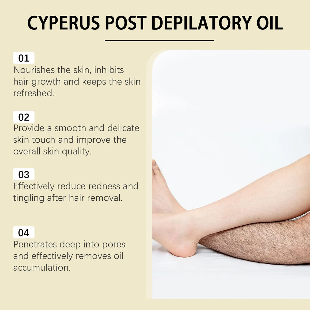 OceAura Cyperus Rotundus Hair Removal Oil – Inhibit Growth 60ml Hair Removal Oil Oasis Select