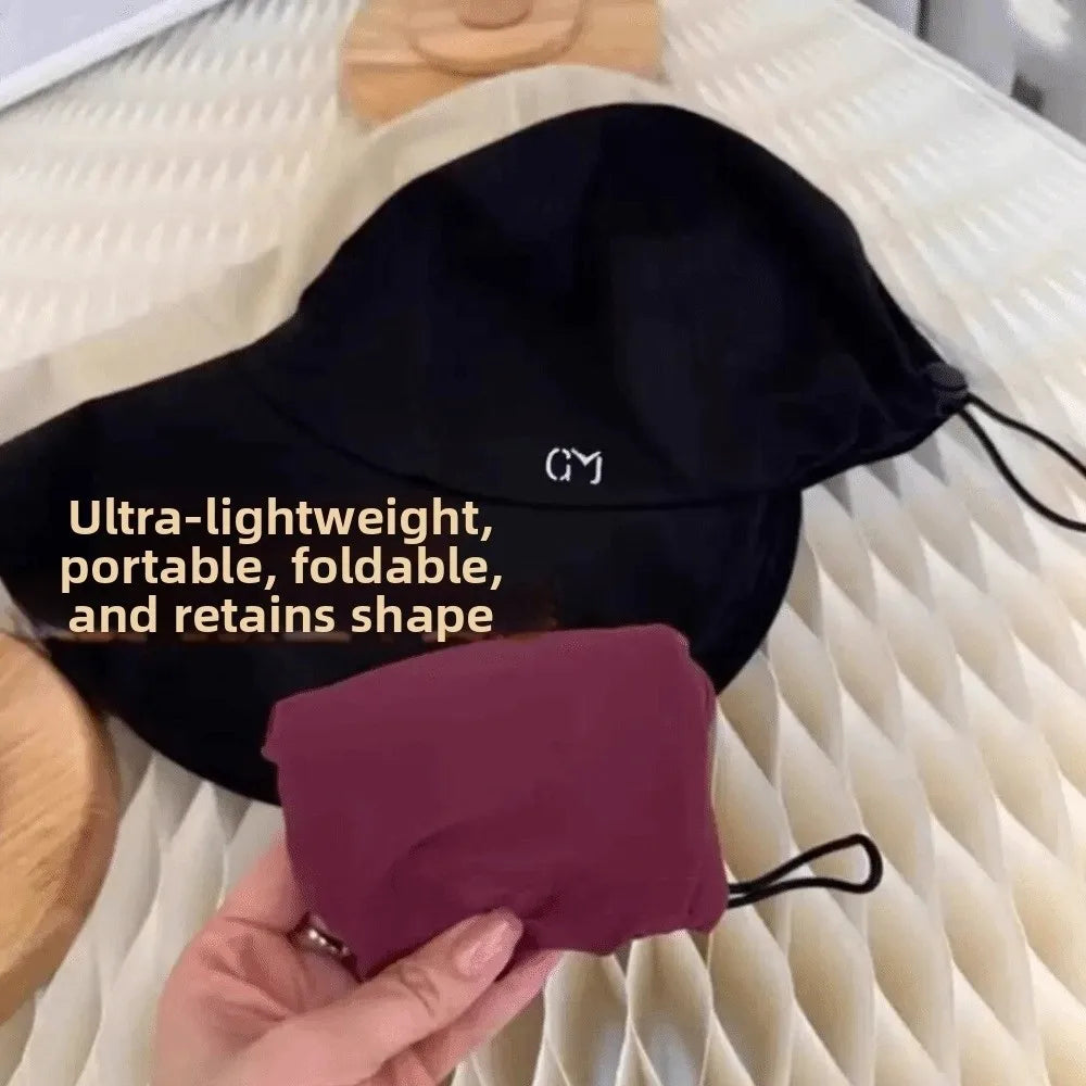 Fashion Wide Brim Women's Sun Hat Quick-drying Foldable Fisherman's Hat UV Protection Waterproof Cycling Cap Summer Outdoor Oasis Select