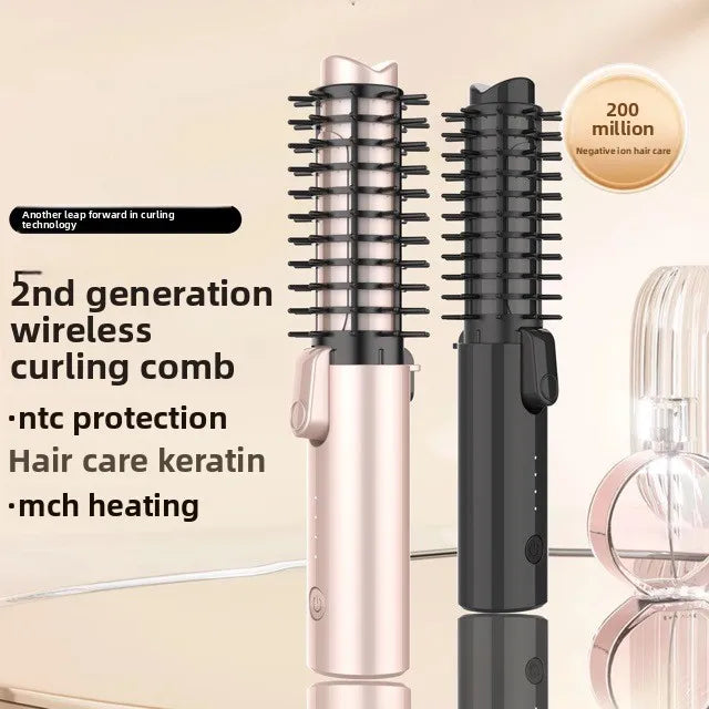 Hot product wireless straight hair combforcurly household negative ion care two-in-one clip dryer board Oasis Select