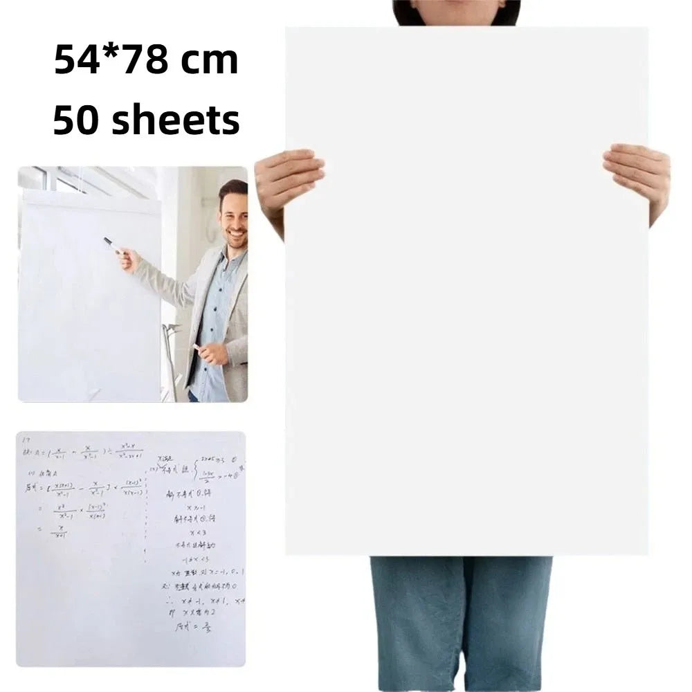 50 Sheets 54 * 78 Cm Recycling Flipchart Pad Blank Sustainable Writing Whiteboard Paper Oversized Flipchart Paper Pad Oasis Select
