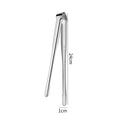 2Pcs Kitchen Tongs Stainless Steel Barbecue Tongs Clip BBQ Grill Meat Tongs Cooking Tweezers for Food Utensils Kitchen Tools Oasis Select Silver-24CM 2Pcs