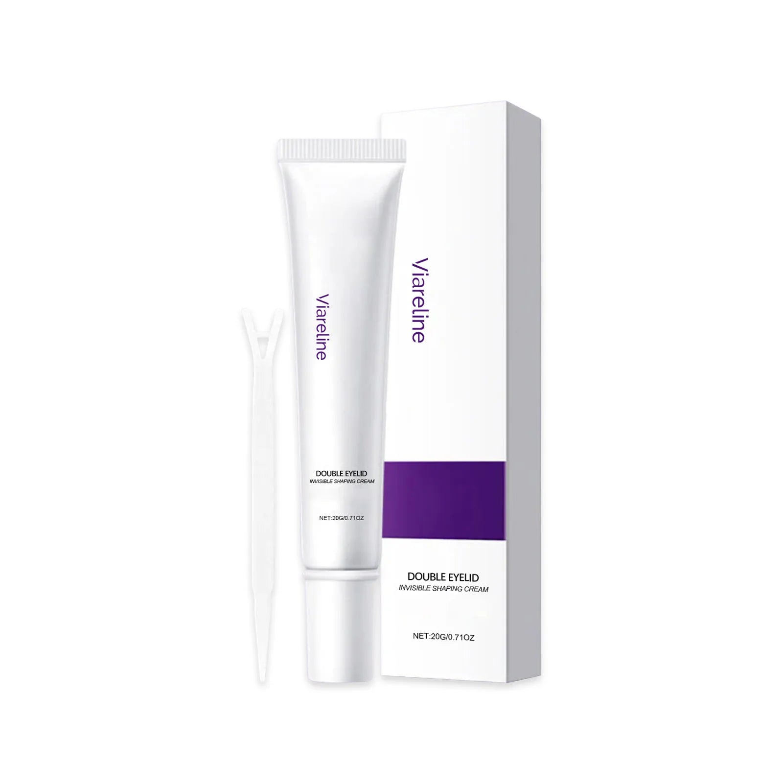 Double Eyelid Shaping Cream Invisible Enlarge Eyes Lightweight Invisible Natural Quick Drying Improve Eye Shape Natural Looking Oasis Select 20g with tool