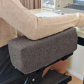 1/2pcs Cotton Linen Armrest Pads with Foam,Elbow Pillow Cushion for Office Chair - Chair Arm Rest Support Cover for Elbow Relief Oasis Select DARK GRAY 2pc