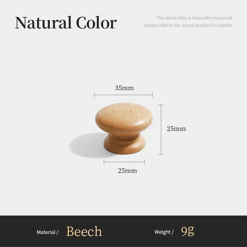 Nordic Walnut Wood Handle T Bar Drawer Knobs Cupboard Long Pulls Kitchen Cabinet Door Handle Furniture Decorate Pulls and Knob Oasis Select B3-35mm