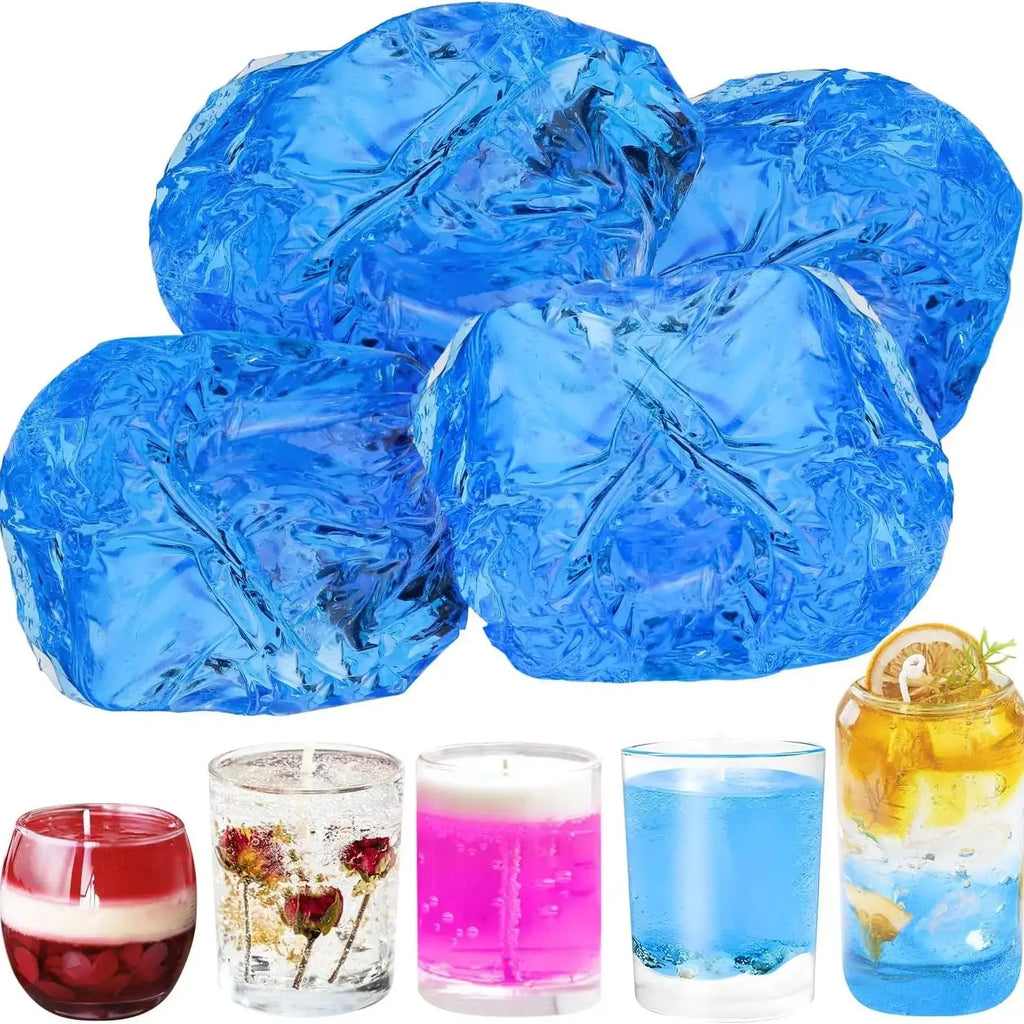 100G Blue Clear Wax for Candle Making-DIY Aromatherapy Candle Making Gel, Candle Materials, Birthday Christmas Gift Decoration Oasis Select 200G