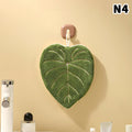 Leaf-Shape Double-Layer Hand Towel | Fast-Dry Coral Fleece Decorative Hand Towel Oasis Select 4