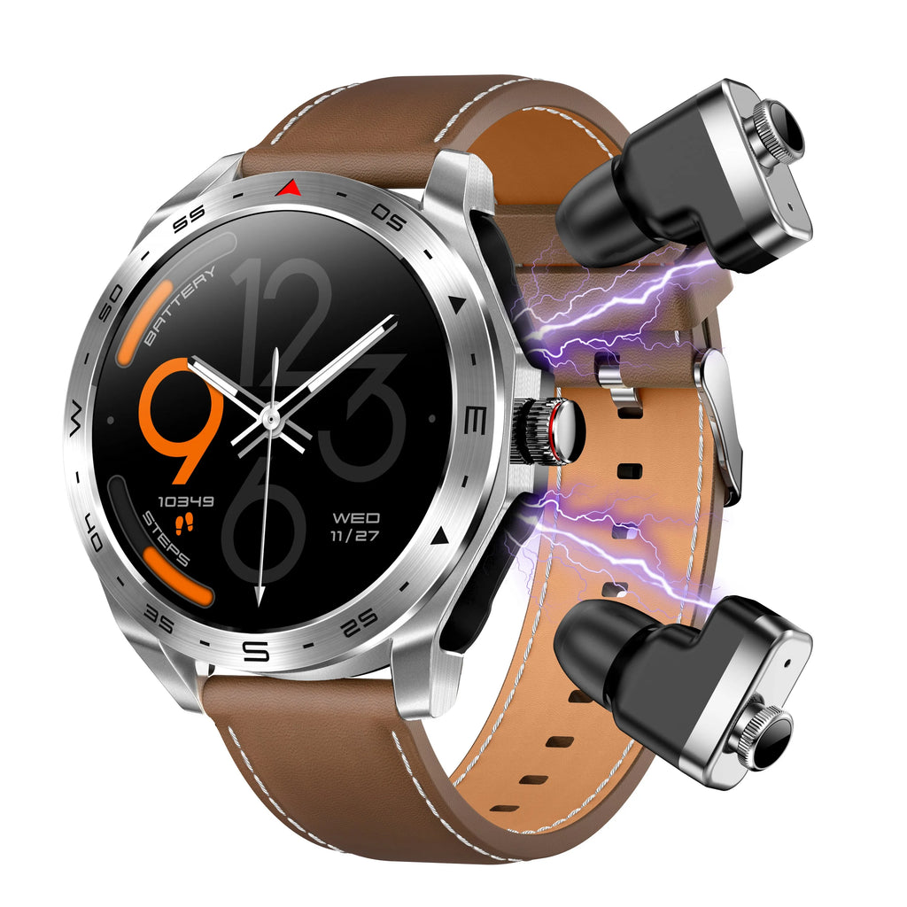 MINGCC 2-in-1 Smartwatch with TWS Earbuds & Fitness Tracker