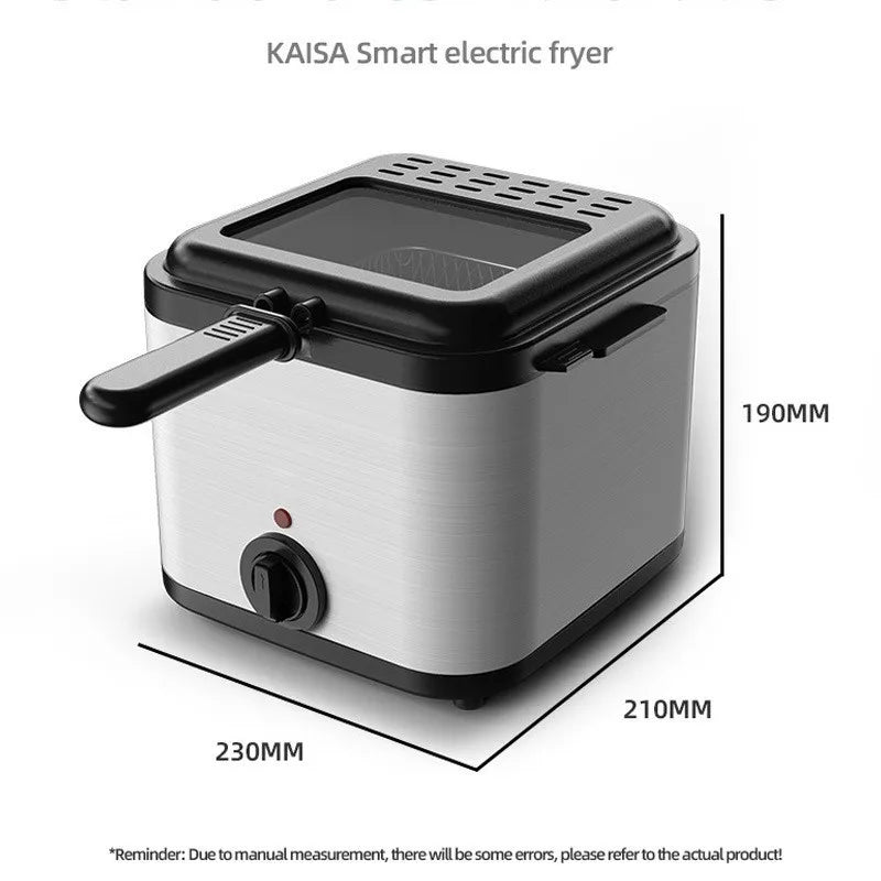 Portable Visual Electric Fryer – French Fries & Dough Sticks