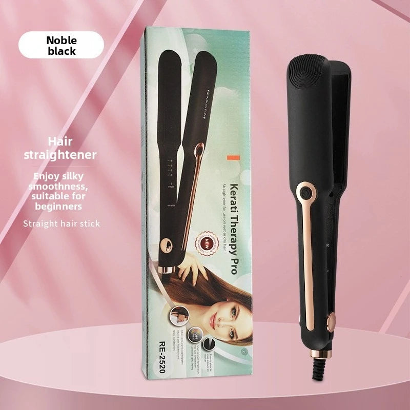 URGGU Ceramic Flat Iron Wide Plate Hair Straightener & Curler