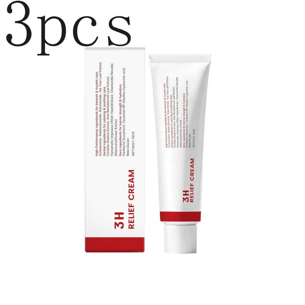Centella Asiatica Moisturizing Cream - Lightweight & Hydrating, Facial Moisture Replenishment, Daily Face Moisturizer Oasis Select 3pcs