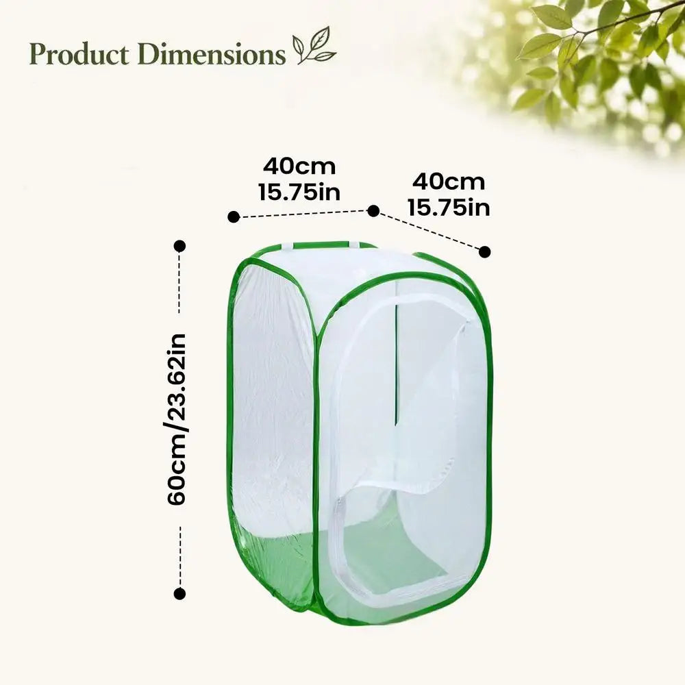 Foldable Plant Protector Mesh Cover Anti-frost Plants Greenhouses Accessories Seedlings Protective Gardening Netting Raised Bed Oasis Select 40x40x60cm