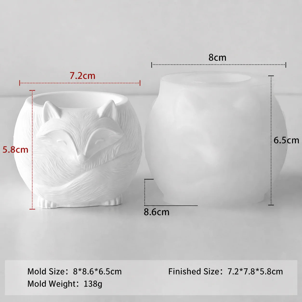 Sheep Candle Mold Versatile 3d Animal Silicone Mold Diy Plaster Mold 3d For Bedroom Home Decor Living Room Oasis Select White 5714
