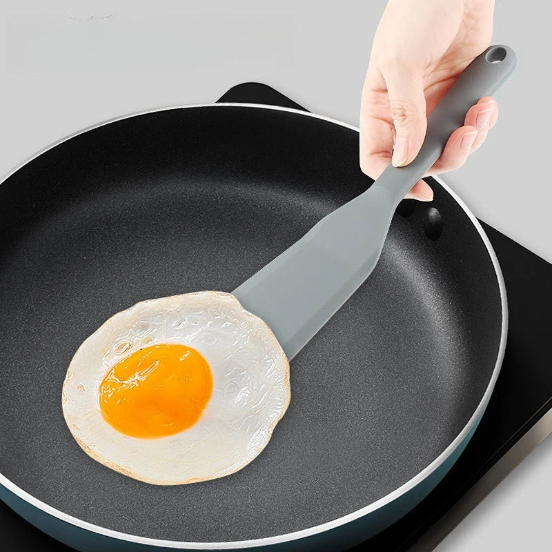 Vibrant Food Grade Silicone Cooking Turner Scratch Resistant Non Stick Cookware Accessory Versatile Kitchen Scraper for Pancake Oasis Select