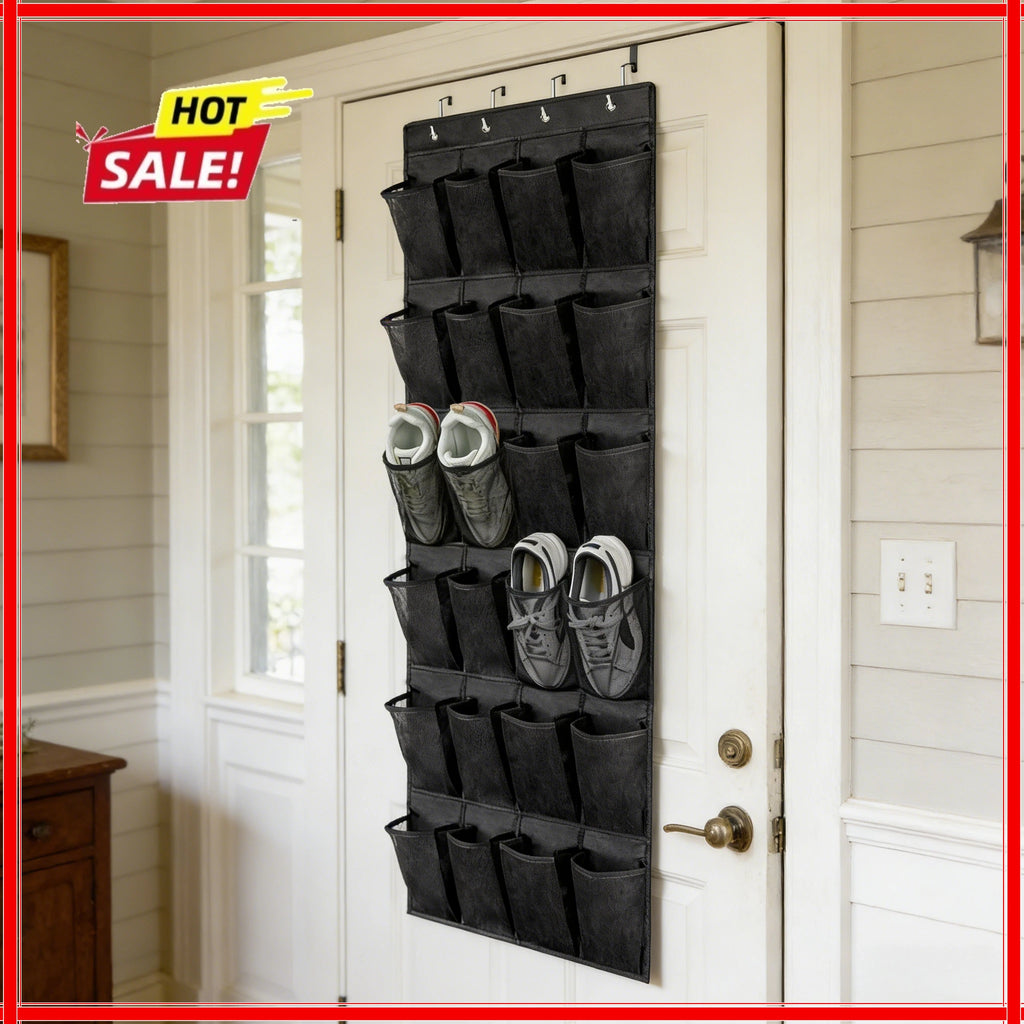 Over The Door Shoe Rack With 24 Large Mesh Pockets Hanging Shoe Organizer For Closet Hanging Shoe Rack Holder Hanger Oasis Select