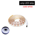 1-5M PIR Motion Sensor Strip Lights DC12V Waterproof LED Under Cabinet Lamp For Bedroom Kitchen Closet Stairs Bedside Nightlight Oasis Select Only Cold White 5M