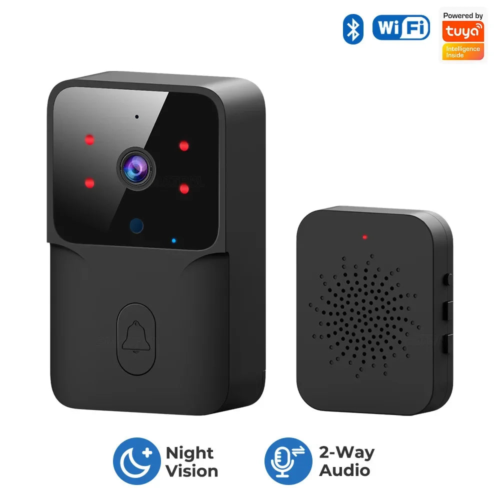 Works with tuya Wifi Doorbell Outdoor HD Camera Anti-Theft Night Vision Home Monitor Door Phone Voice Intelligent Door Bell Oasis Select