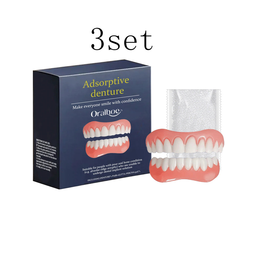 Denture Decoration Set - Daily Decoration for Oral Cavity & Teeth, Comfortable Fit for Dentures, Reveals Natural Smile Oasis Select 3set
