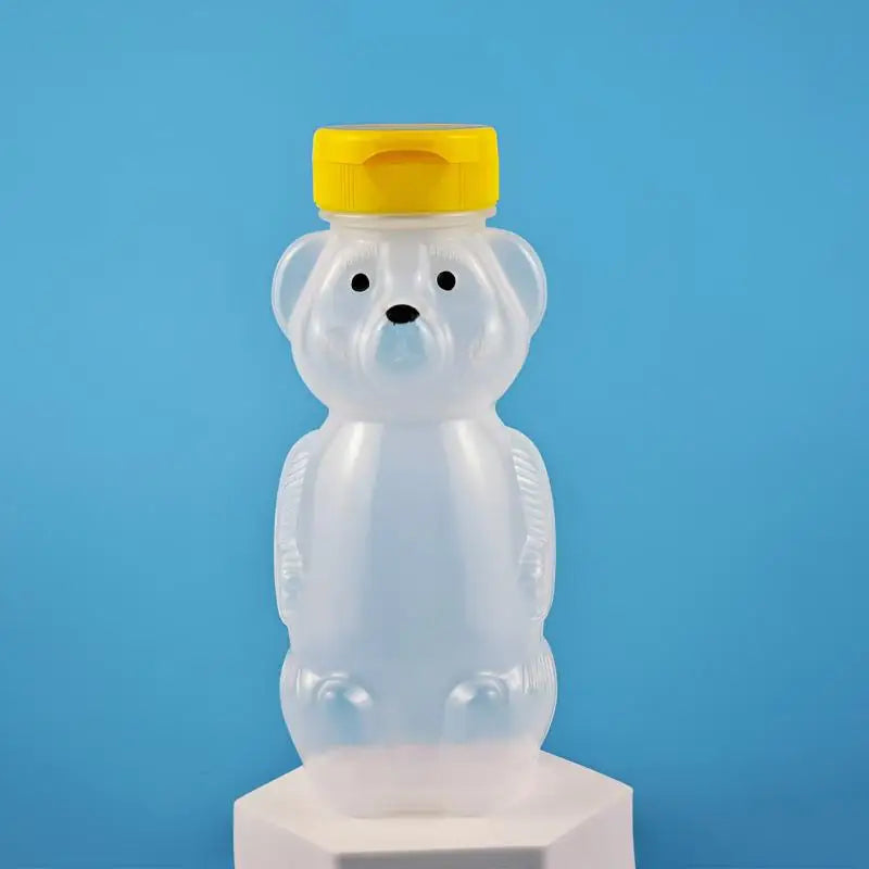 Cartoon Honey Bear Straw Cup with Flexible Straws Leak-Proof Squeezable Cup Cute Squeezable Leak Resistant Cup For Babies Oasis Select Yellow Without straw