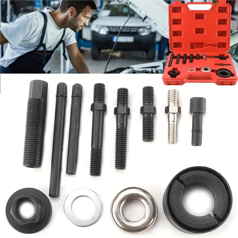 ~WISH For Water Pump Vacuum Pump Pulley Removal Tool- Power Steering Pulley Puller Installer Kit For Most Engines Oasis Select