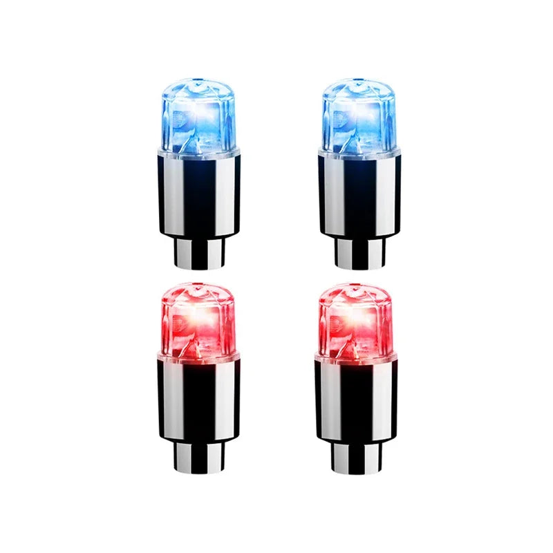 2 4 Tire Valve Cap Lights Durable Car Air Caps Motorcycles Bicycles