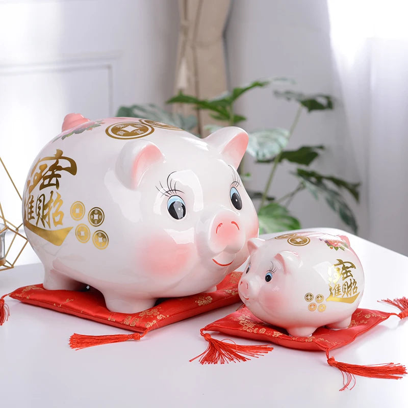 Home Big Money Box Piggy Banks Children Coin Piggy Bank Molds Cute Box Money Boxes Mistery Coin Jar Atm Spaarpot Children Gifts Oasis Select