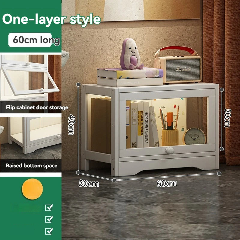 Handmade display cabinet, transparent acrylic bookshelf, dust-proof bookshelf, doll storage rack, living room floor standing sto Oasis Select 1st floor A
