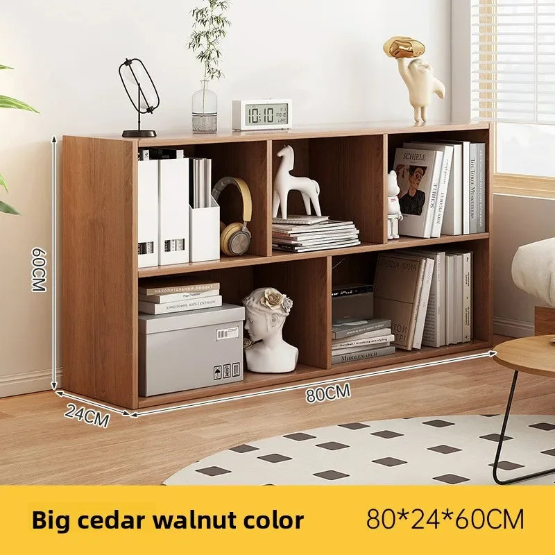 Bookcase Household Bookshelf Shelf Kindergarten School Bag Cabinet Living Room Grid Cabinet Storage Cabinet Large Capacity Oasis Select