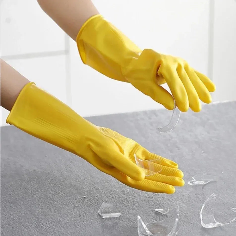 Latex & Silicone Dishwashing Gloves – Waterproof Non-Slip S/M/L Dishwashing Gloves Oasis Select
