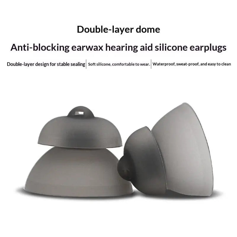 1PCS Phonak Power 4.0 Sizes Double Power Eartips Dome Compatible To Phonak New Hearing Aids Size 10mm 11.5mm 13mm Oasis Select