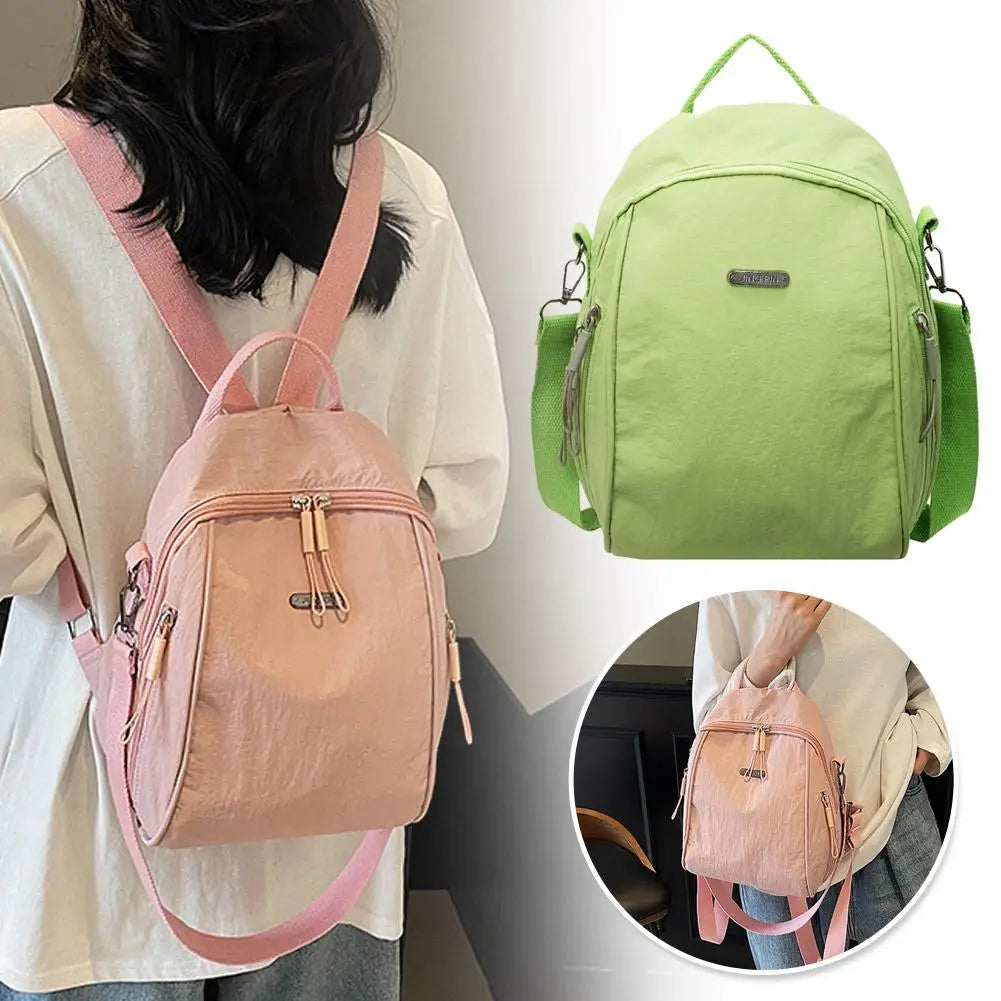 Women's Waterproof Oxford Backpack & Crossbody Shoulder Bag