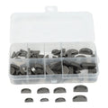 80pcs Carbon Steel Woodruff Half Moon Key Assortment Set Woodruff Key Set Oasis Select Default Title