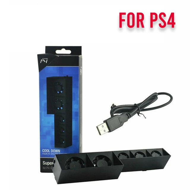 PS4 / PS4 Pro / PS4 Slim Cooling Fan | USB Turbo Cooler DC 5V