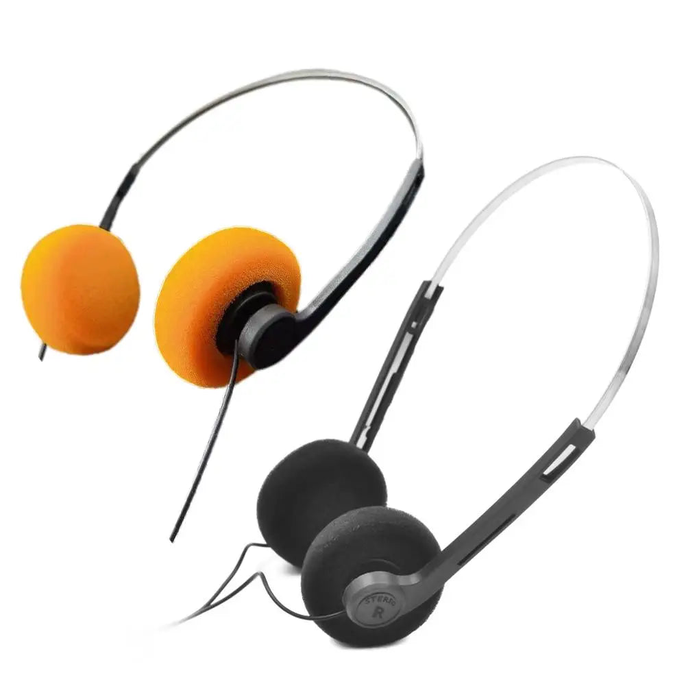 Retro Wired Headphones 3.5mm | Portable Vintage Over-Ear