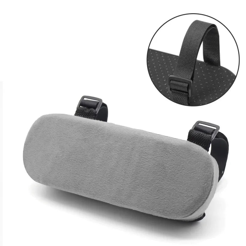 Soft Armrest Cushion PP Sponge Foam Armrest Cushion 1/2PCS for Home Office Chair Computer Gaming Elbow Pad Removable Washable Oasis Select Light gray-1PC 23.5x7.5x3cm