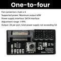 60W High Power Hub Controller For PC Four/Six Wire Fans PWM Speed Control Fan Speed Regulator Oasis Select One to four