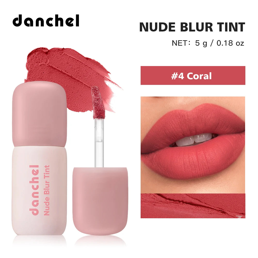 Soft Matte Lip Tint Long Lasting Lightweight Non-sticky Smooth Velvet Lip Gloss 2 In 1 Natural Lip & Cheek Blush Cream Daily Bea Oasis Select Color 4