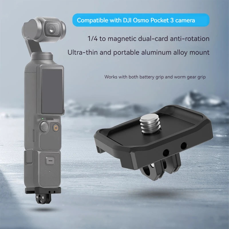 DJI Osmo Pocket 3/4 Quick Release Expansion Mount Adapter