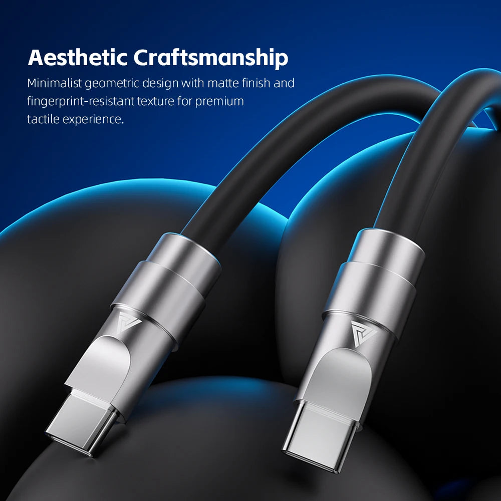 QKZ Type C 240W Super Fast Charging Cable PD 240W Flash Charging QKZ TC999 USBC Cable Oasis Select