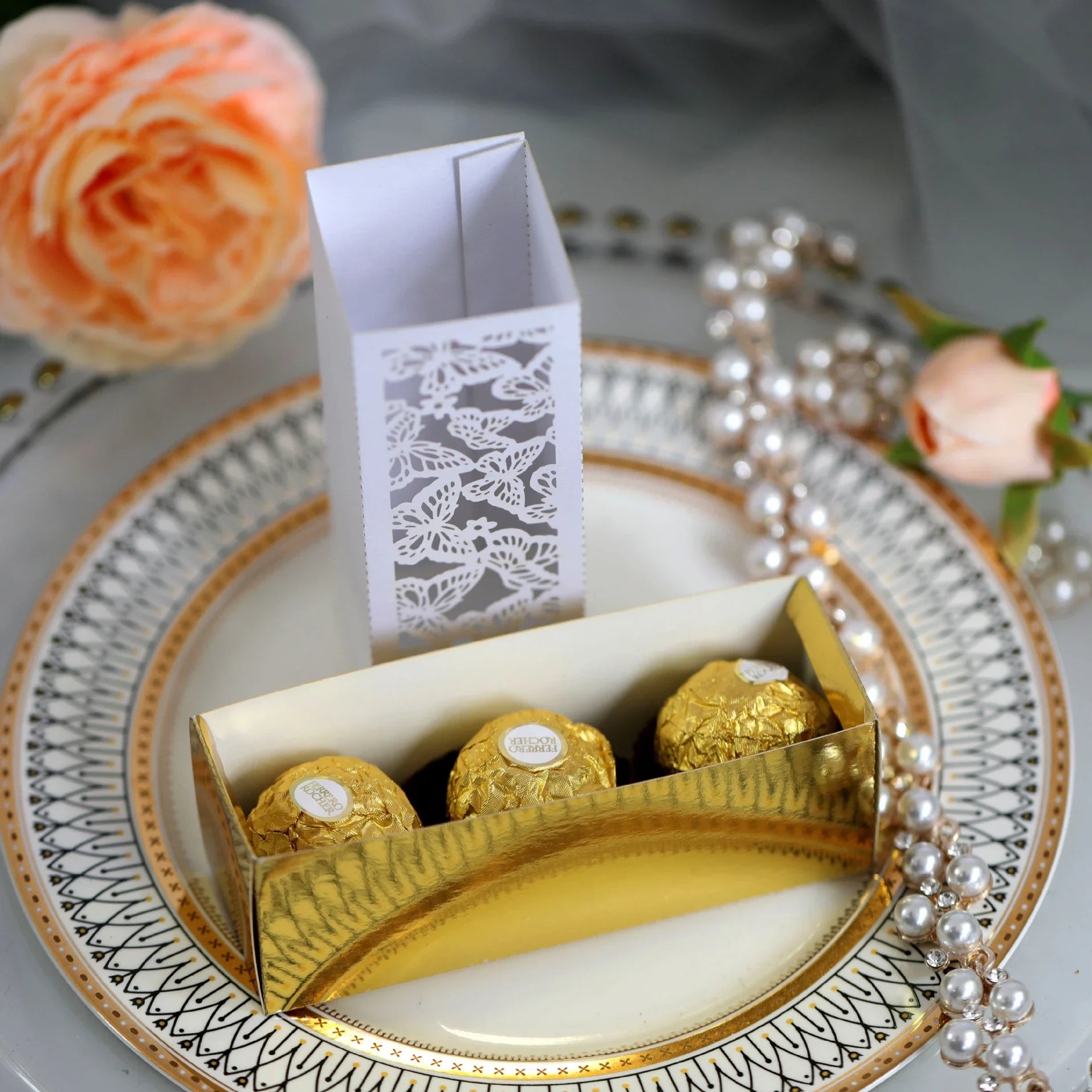 10Pcs EID Mubarak Candy Box Ramadan Kareem Candy Cookie Packing Box Muslim Islamic Festival Party Decoration Supplies Oasis Select